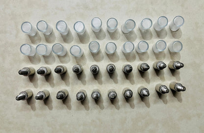 20pcs Metal Shelf Support Pegs with Anti-Slip Self-Tapping Screws Set