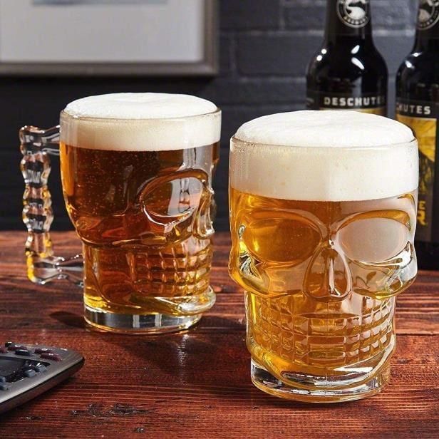 Skull Beer Glass
